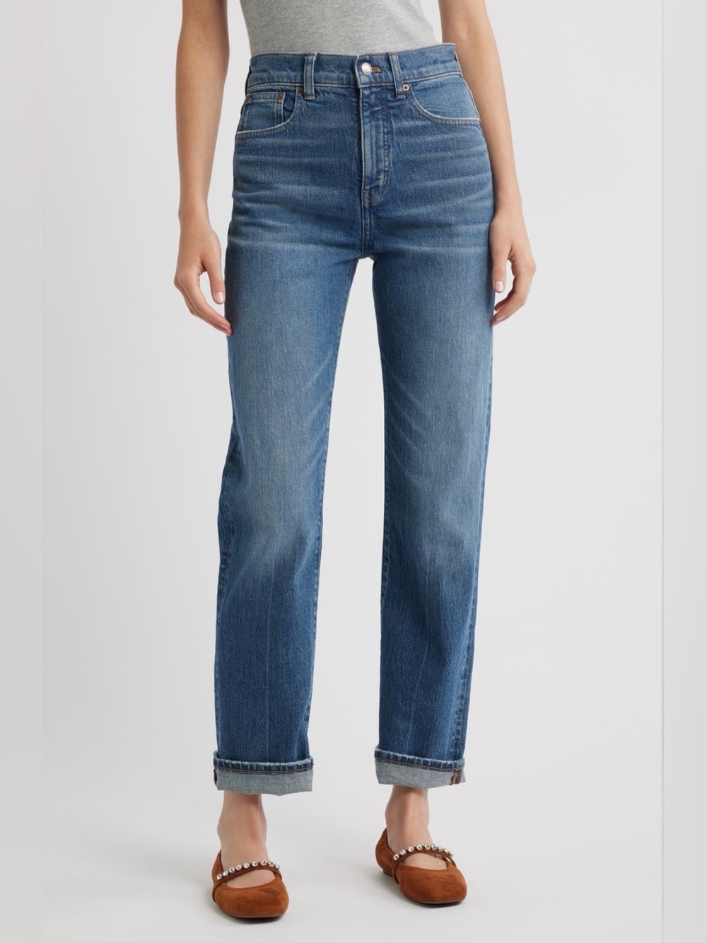 NEW Madewell The '90s High Waist Straight Leg Jeans SZ 33